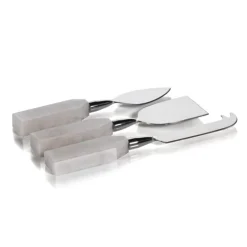 Alabaster Cheese Knives Set of 3