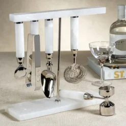 Alabaster White Bar Tool Set