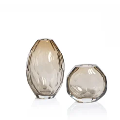 Anderson Faceted Glass Vase