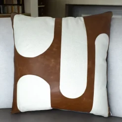 Aranda Pillow Leather Trim