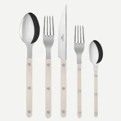 Bistrot Pearly Shiny Silver 5 Piece Setting -