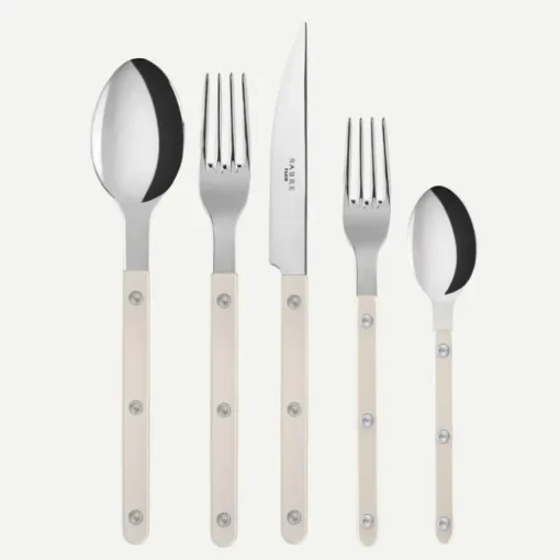 Bistrot Pearly Shiny Silver 5 Piece Setting -