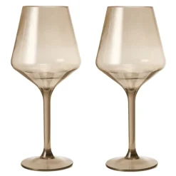 Brighton Acrylic Wine Glass - Smoke