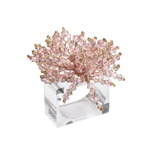 Brilliant Blush Napkin Ring Set of 4