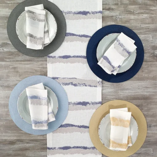 Brushstroke Napkin Ice Blue Set of 4