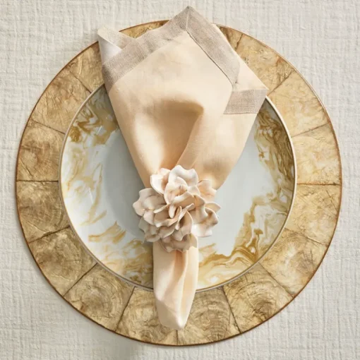 Capiz Shell Placemat Champagne Set of 4