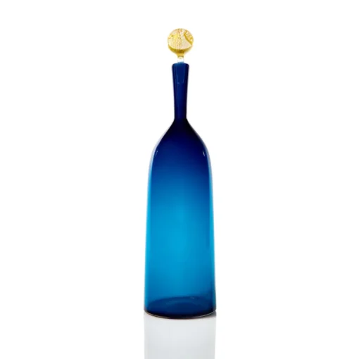 Carmella Decanters Steel Blue & Gold