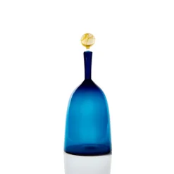 Carmella Decanters Steel Blue & Gold