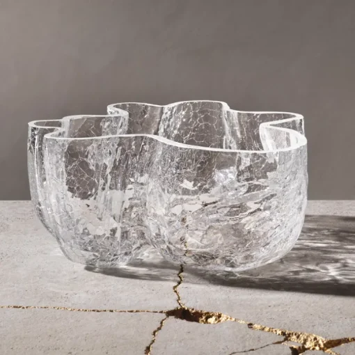 Crackle Clear Bowl