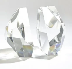 Crystal Bookend Set