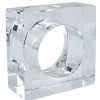 Crystal Square Napkin Ring Set of 4