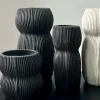 Curvy Round Vase Black