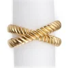 Deco Twist Napkin Ring Set of 4