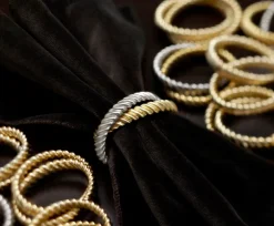 Deco Twist Napkin Ring Set of 4