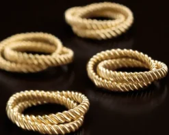 Deco Twist Napkin Ring Set of 4
