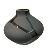 Diamond Black Matte Vase