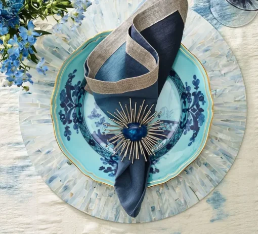 Dip Dye Napkin Navy & Blue Set of 4