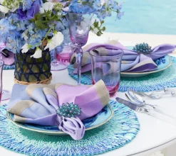 Dip Dye Napkin Set of 4 Lilac & Periwinkle