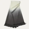 Dip Dyed Alpaca Throw Pewter