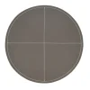 Faux Leather Round Slate Placemat Set of 4