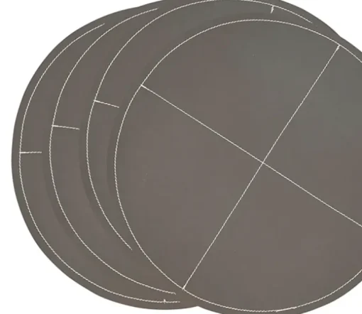 Faux Leather Round Slate Placemat Set of 4