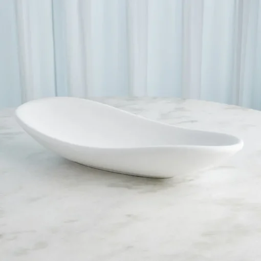 Flagstone Oblong Centerpiece - White