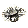 Flare Napkin Ring Black & Gold Set of 4