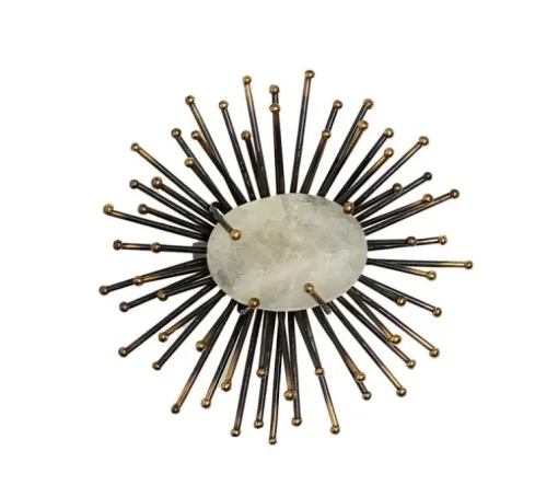 Flare Napkin Ring Black & Gold Set of 4