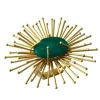 Flare Napkin Ring Gold & Emerald Set of 4