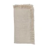 Fringe Napkin Silver & Natural Set of 4
