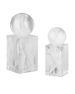 Glacier White Sculpture Set of 2