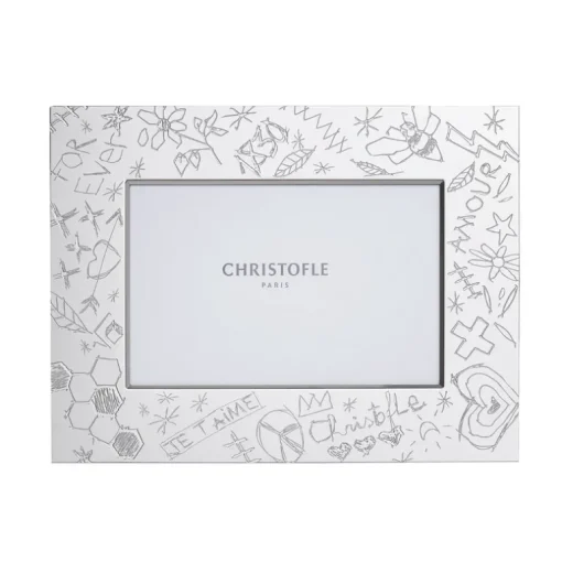 Graffiti Silver Plated Picture Frame 4x6
