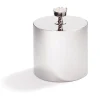 Hospitality Ice Bucket, Silver & Crystal