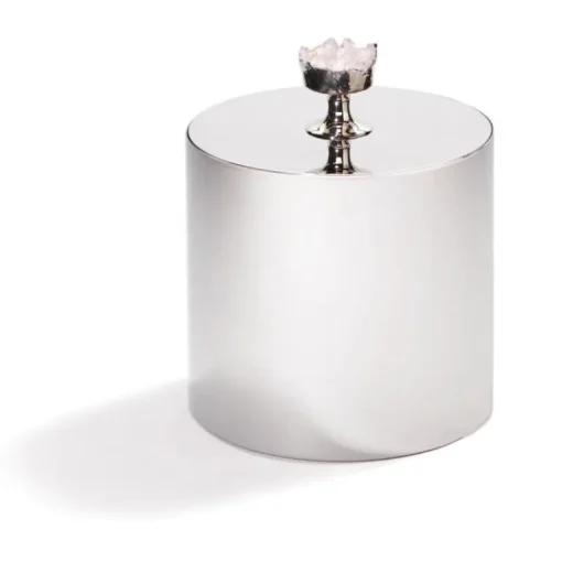 Hospitality Ice Bucket, Silver & Crystal