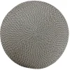 Ikat Weave Round Placemat Granite Set of 4