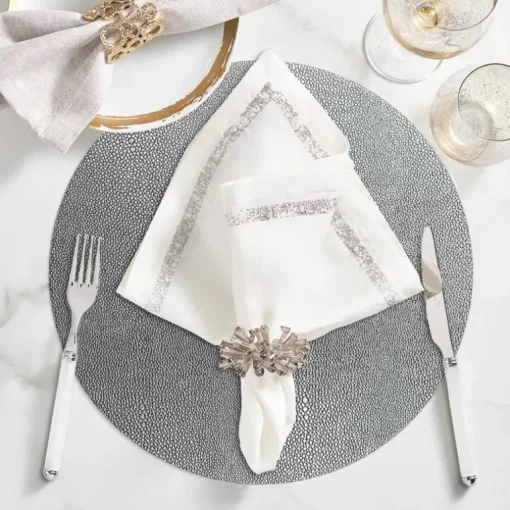 Impression Napkin Silver Set of 4