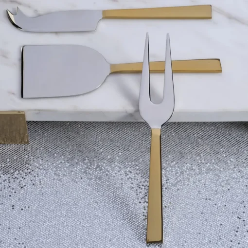 Intermix Mixed Metal Cheese Knife Set