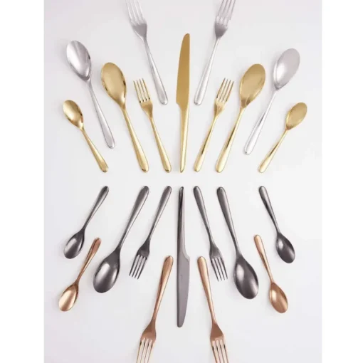 L'Ame De Christofle Stainless Steel Flatware 5 Piece Setting