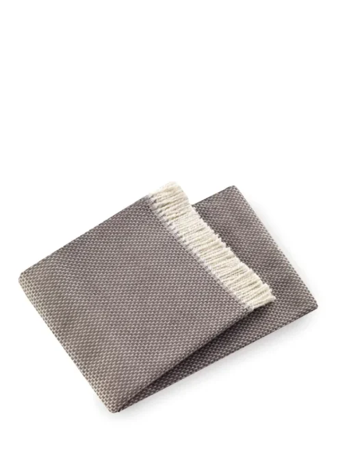 Light Grey & Ivory Throw | No Monogram