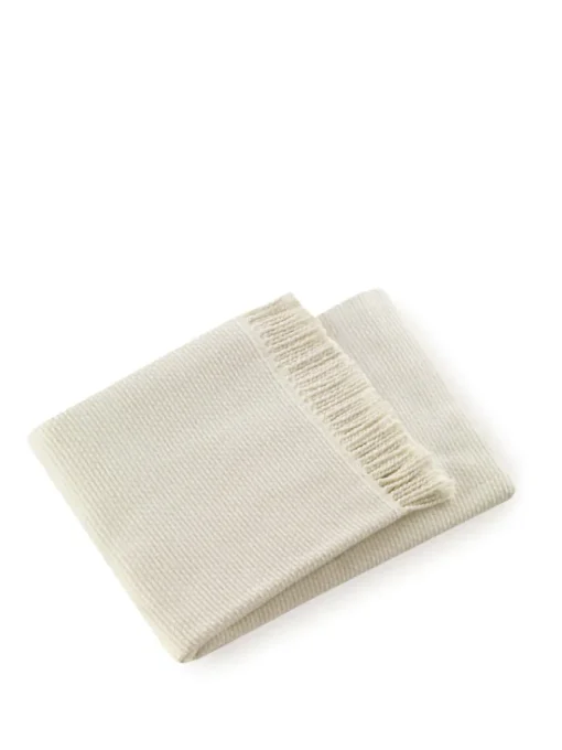 Light Grey & Ivory Throw | No Monogram