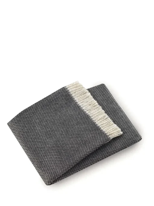 Light Grey & Ivory Throw | No Monogram