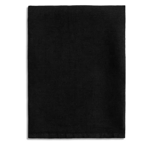 Linen Sateen Napkin Black Set of 4