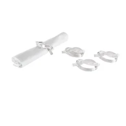 Lucite Knot Napkin Ring Set of 4