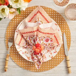 Majorelle Orange Pink Napkin Set of 4