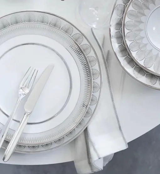 Malmaison Imperiale Porcelain Dinnerware Platinum