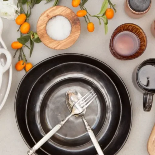Marcus Stoneware Black Dinnerware