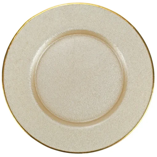 Metallic Glass Charger - Pearl