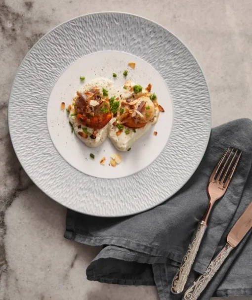 Mineral Irise Dinnerware Pearl Grey