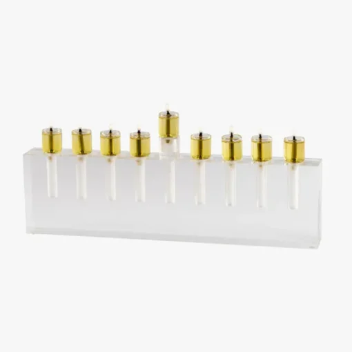 Modern Acrylic Oil Menorah