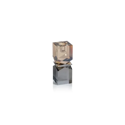 Mozart Smoke & Gold Crystal Holder
